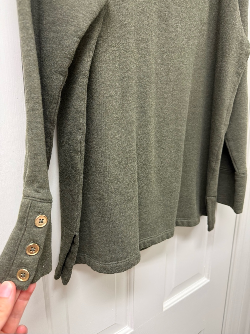 Talbots Olive Green Cowl Neck Sweater